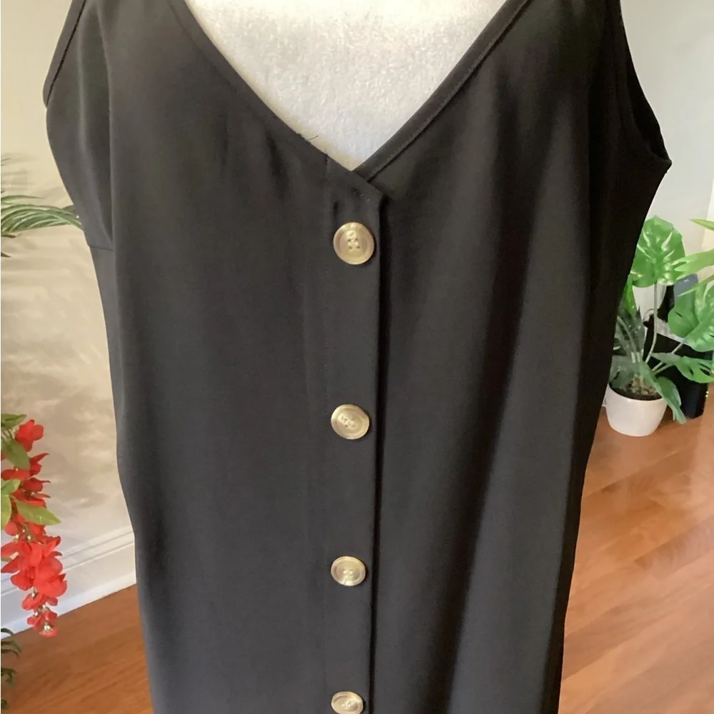 Button-Front Mini Dress - Picture 2 of 4
